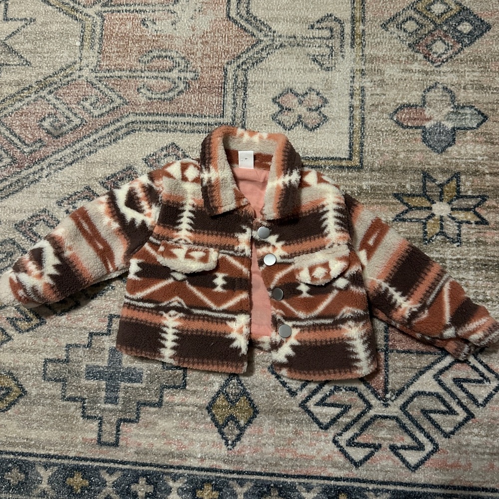 SHEIN fleece button up 12-18 months toddler